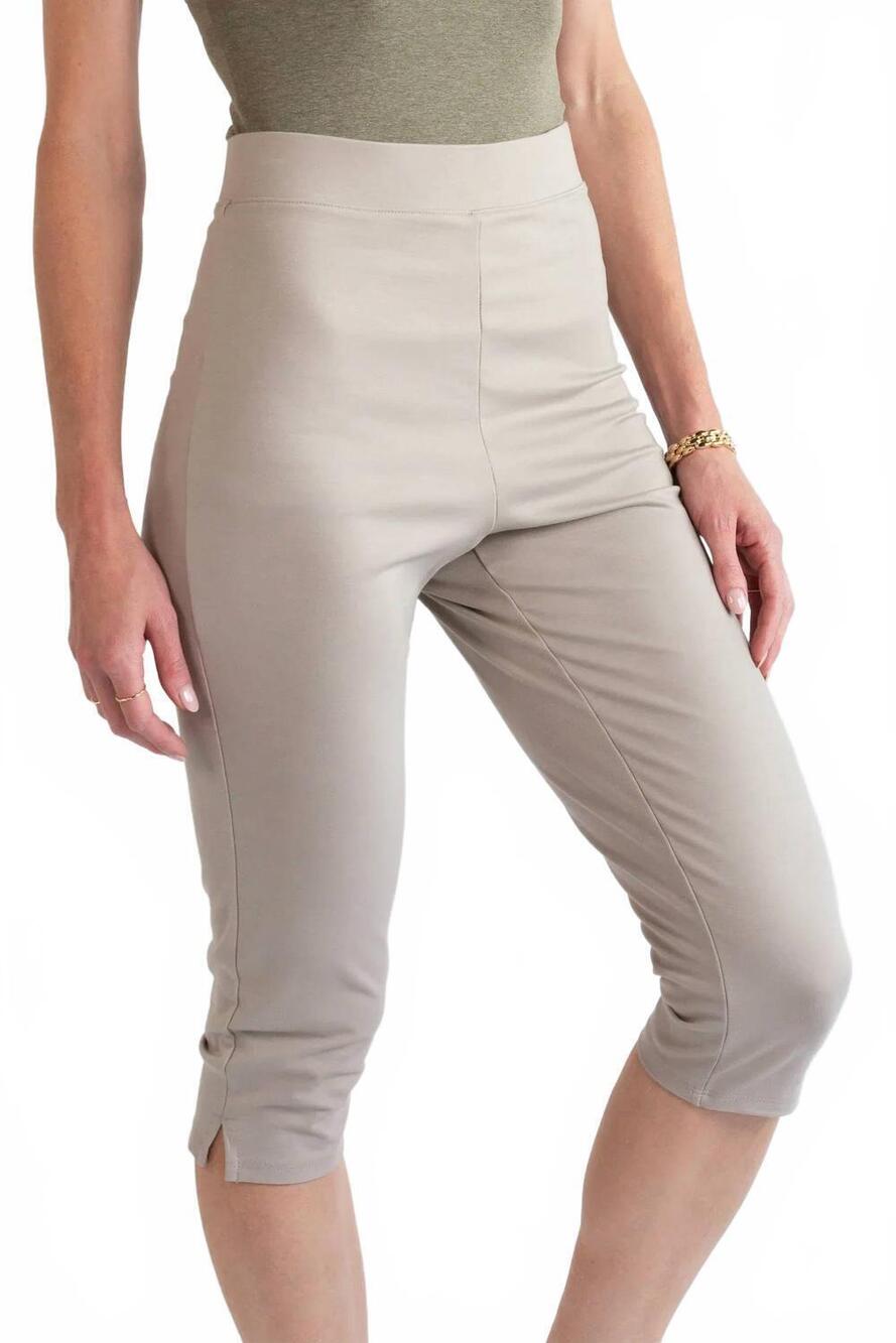 NEW REVIR norma capri pants in stone